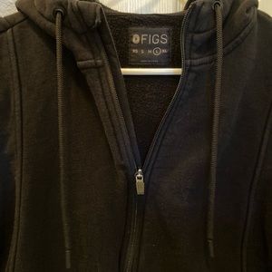 Figs - Essential Hoodie, Black, Women’s Large (L)